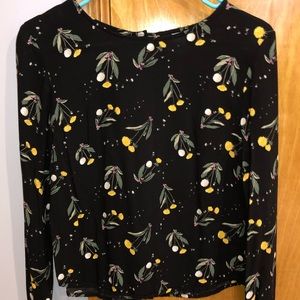 H&M Blouse Flower Pattern